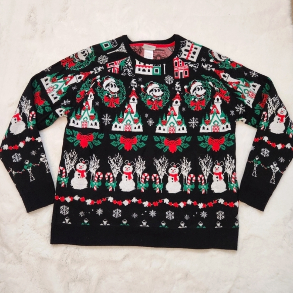 Mickey Mouse Light-Up Holiday Sweater for Men Size Large - Picture 7 of 15